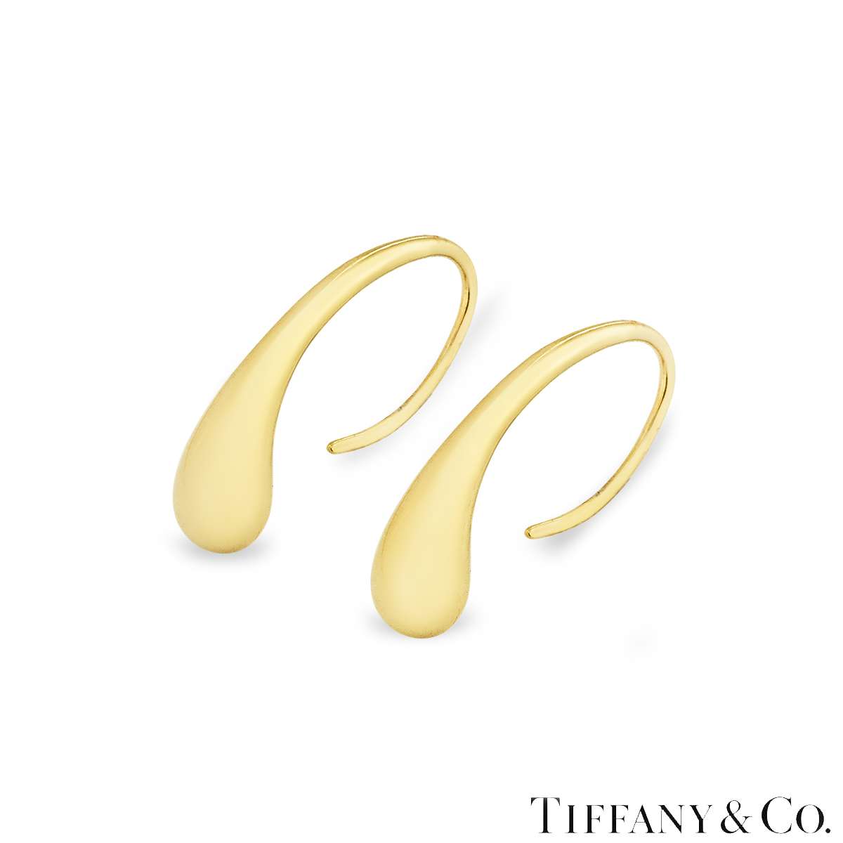 Tiffany & Co. Yellow Gold Elsa Peretti Teardrop Earrings 15838728